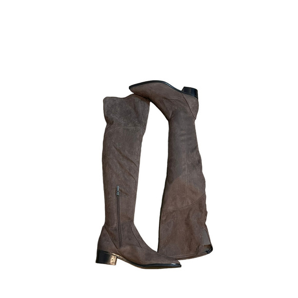 Marc Fisher Yakira Over the Knee Boot Heel Gray Women's Size 8M - Picture 8 of 12